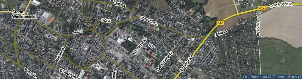 Zdjęcie satelitarne Partyzantów ul.